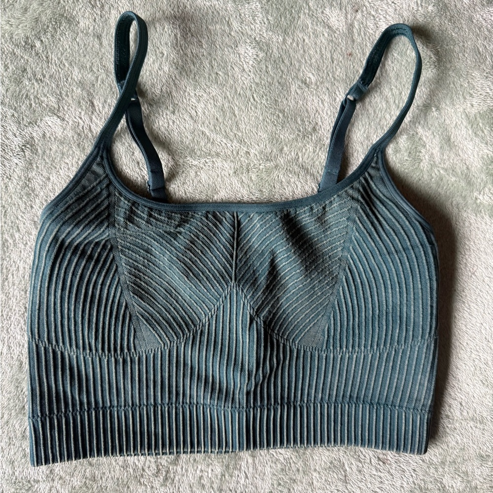 Aerie Ribbed Sports Bra - Dark Teal